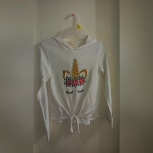 Unicorn White Long Sleeve Christmas Sweater